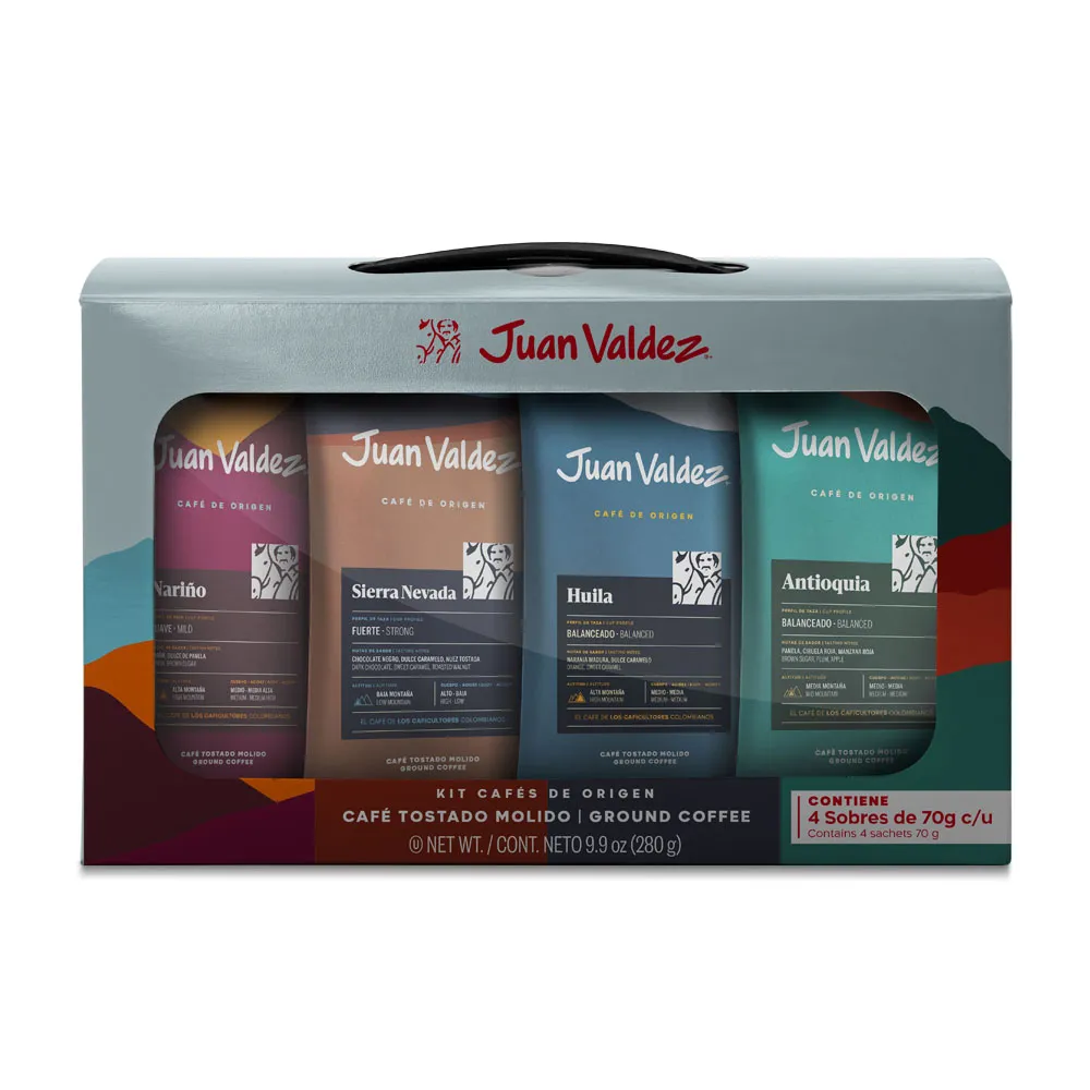 Kit de Café de Origen x 4 Sachets. 280 g 1 Kit de Café de Origen x 4 Sachets. 280 g