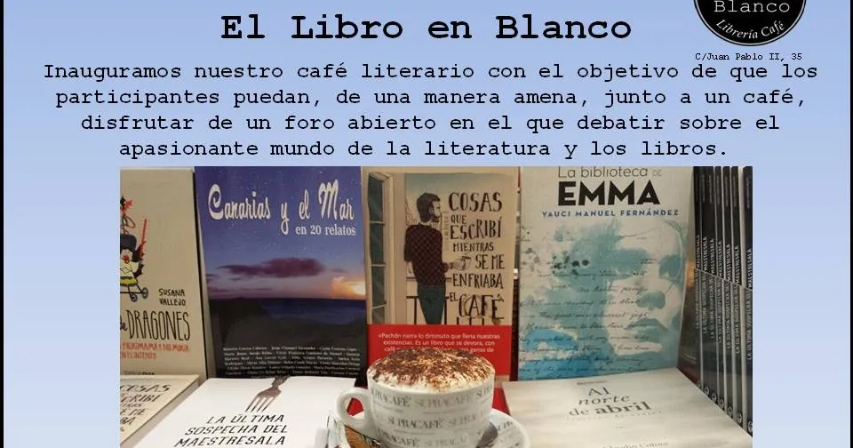 De beste stedene å finne en kafé og bibliotek på Blogspot 1 cafe y biblioteca juntos